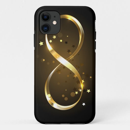 Golden Infinity Symbol Case-Mate iPhone Hülle (Rückseite)