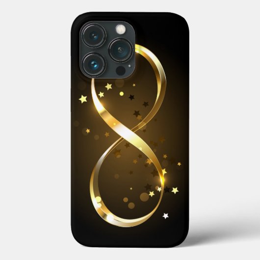 Golden Infinity Symbol Case-Mate iPhone Hülle (Rückseite)