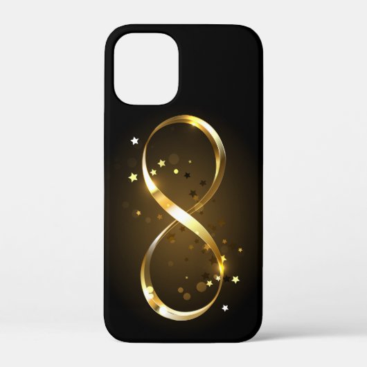 Golden Infinity Symbol Case-Mate iPhone Hülle (Rückseite)