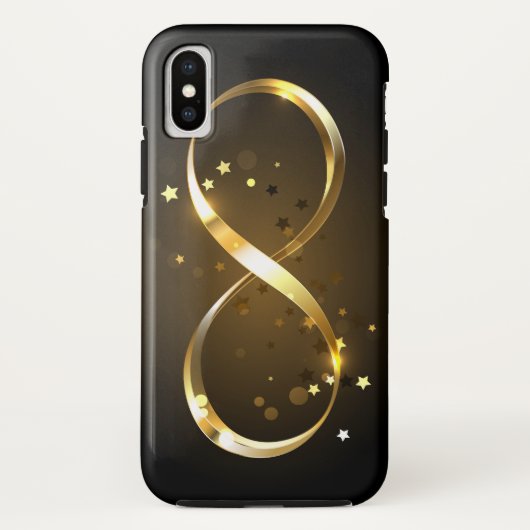 Golden Infinity Symbol Case-Mate iPhone Hülle (Rückseite)