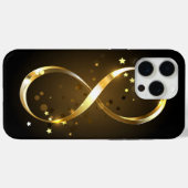 Golden Infinity Symbol Case-Mate iPhone Hülle (Rückseite (Horizontal))