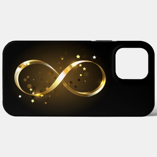Golden Infinity Symbol Case-Mate iPhone Hülle (Rückseite (Horizontal))