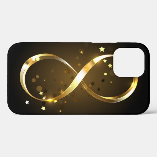 Golden Infinity Symbol Case-Mate iPhone Hülle (Rückseite (Horizontal))