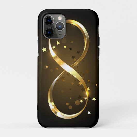 Golden Infinity Symbol Case-Mate iPhone Hülle (Rückseite)