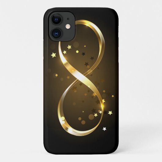 Golden Infinity Symbol Case-Mate iPhone Hülle (Rückseite)