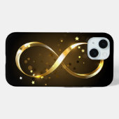 Golden Infinity Symbol Case-Mate iPhone Hülle (Rückseite (Horizontal))