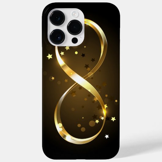 Golden Infinity Symbol Case-Mate iPhone Hülle (Rückseite)