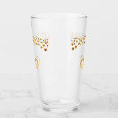 Golden Infinity Symbol & Confetti Glas (Links)