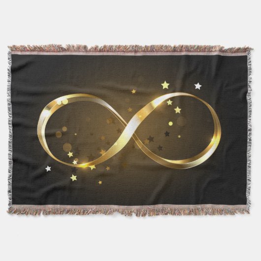 Golden Infinity Symbol Decke (Vorderseite)