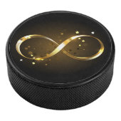 Golden Infinity Symbol Eishockey Puck (3/4)