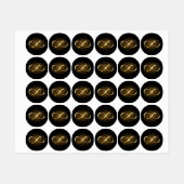 Golden Infinity Symbol Etiketten (Blatt)