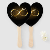 Golden Infinity Symbol Fächer (Vorne und Hinten)