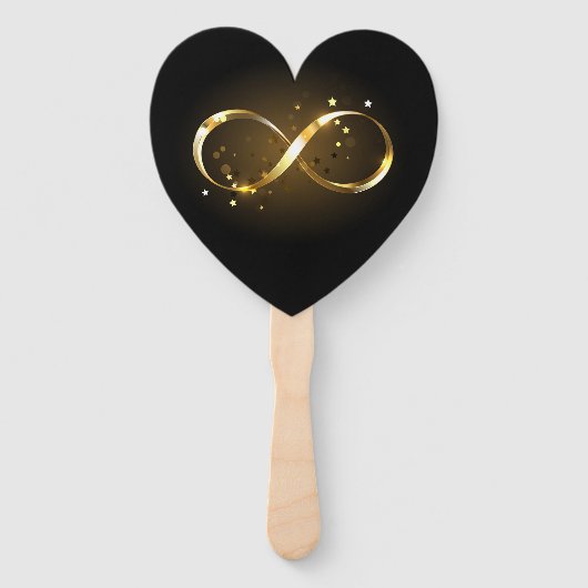 Golden Infinity Symbol Fächer (Vorderseite)