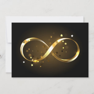 Golden Infinity Symbol Feiertagskarte