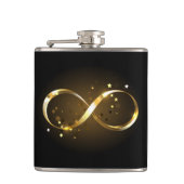 Golden Infinity Symbol Flachmann (Vorderseite)