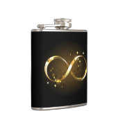 Golden Infinity Symbol Flachmann (Rechts)