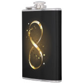 Golden Infinity Symbol Flachmann (Links)