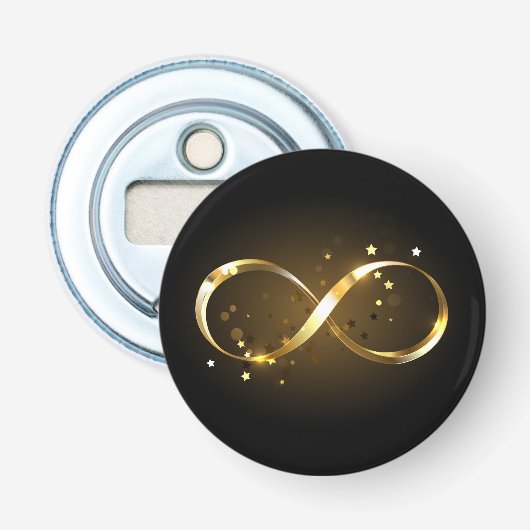 Golden Infinity Symbol Flaschenöffner (Vorderseite)