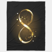 Golden Infinity Symbol Fleecedecke (Vorderseite)