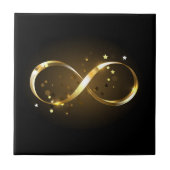 Golden Infinity Symbol Fliese (Vorderseite)