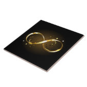 Golden Infinity Symbol Fliese (Seite)