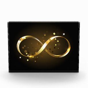 Golden Infinity Symbol Fotoblock