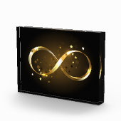 Golden Infinity Symbol Fotoblock (Rechts)