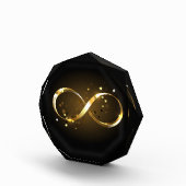 Golden Infinity Symbol Fotoblock (Rechts)