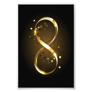 Golden Infinity Symbol Fotodruck