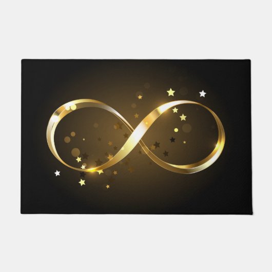Golden Infinity Symbol Fußmatte (Vorderseite)