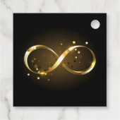 Golden Infinity Symbol Geschenkanhänger (Rückseite)