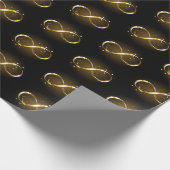 Golden Infinity Symbol Geschenkpapier (Ecke)