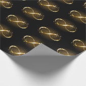 Golden Infinity Symbol Geschenkpapier (Ecke)