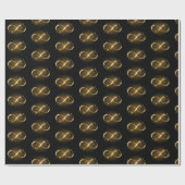 Golden Infinity Symbol Geschenkpapier (Flach)