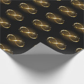 Golden Infinity Symbol Geschenkpapier (Ecke)
