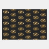 Golden Infinity Symbol Geschenkpapier Set (Vorderseite)