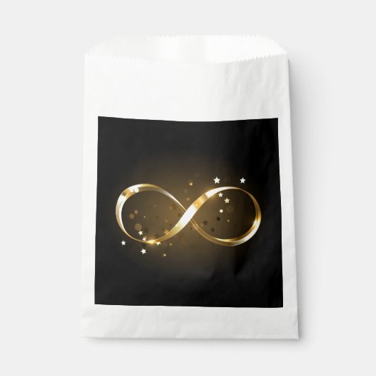 Golden Infinity Symbol Geschenktütchen (Vorderseite)