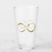 Golden Infinity Symbol Glas (Rückseite)