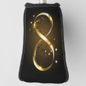 Golden Infinity Symbol Golf Headcover (Rotieren 90)