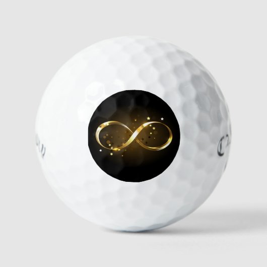 Golden Infinity Symbol Golfball (Vorderseite)