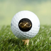 Golden Infinity Symbol Golfball (Insitu T-Shirt)