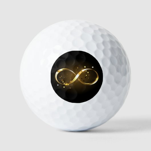Golden Infinity Symbol Golfball (Vorderseite)