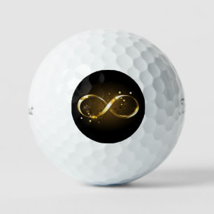Golden Infinity Symbol Golfball