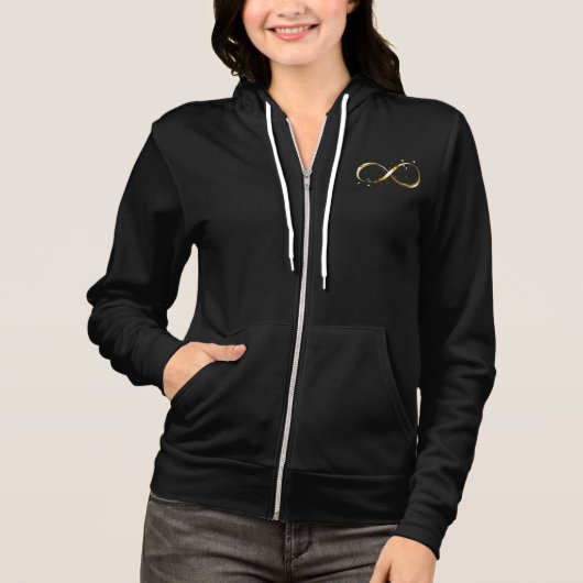 Golden Infinity Symbol Hoodie (Vorderseite)