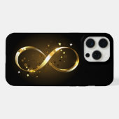 Golden Infinity Symbol iPhone Hülle (Rückseite (Horizontal))