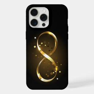Golden Infinity Symbol iPhone 15 Pro Max Hülle