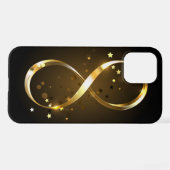 Golden Infinity Symbol iPhone Hülle (Rückseite (Horizontal))