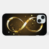 Golden Infinity Symbol iPhone Hülle (Rückseite (Horizontal))
