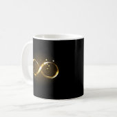 Golden Infinity Symbol Kaffeetasse (Vorderseite Links)