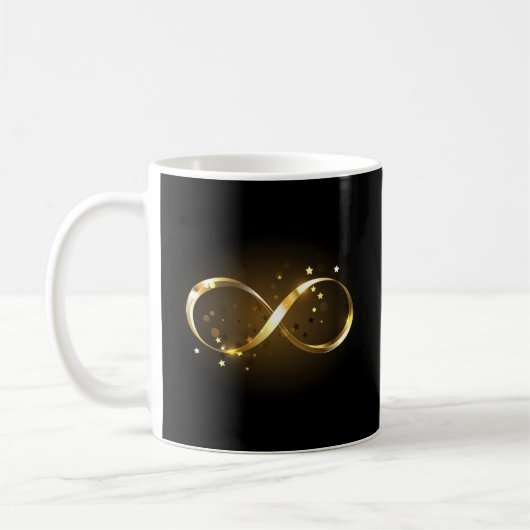 Golden Infinity Symbol Kaffeetasse (Links)